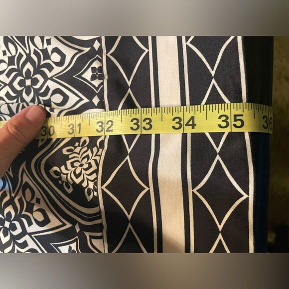 BCBG Max Azria Black and White Pocket Shirt Dress Small Business Cocktail Work - Picture 11 of 15